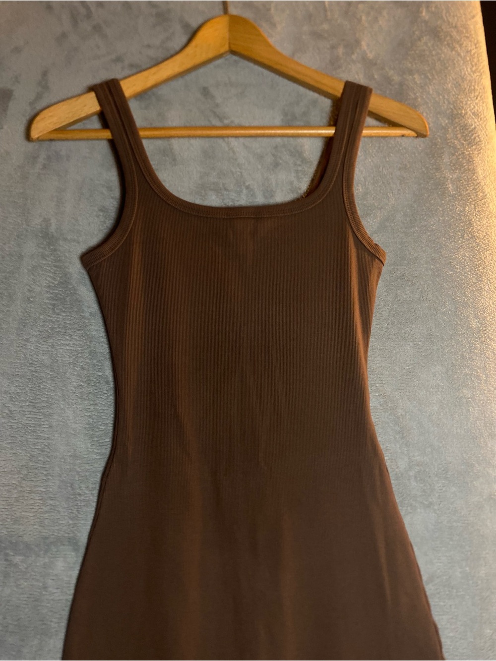Bumpsuit brown medium Ribbed Maternity Jumpsuit